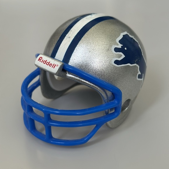 Detroit Lions NFL Vintage Pocket Pro Mini Riddell Football Helmet - Picture 3 of 7